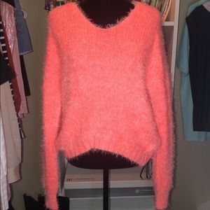 EUC Freshman 1996 Pink Fluffy Sweater